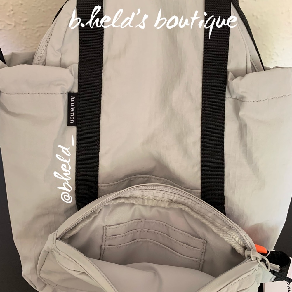 lululemon Pack and Go Multi Wear Bag in Vapor/Black Grey Neutral Brand New NWT - Picture 11 of 16
